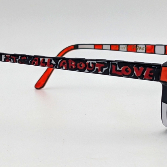💔 RONIT FURST grc7q-s4 Size: 50/18/140 Hand Painted Eyeglasses *Unique Temple*❤ - Picture 16 of 17